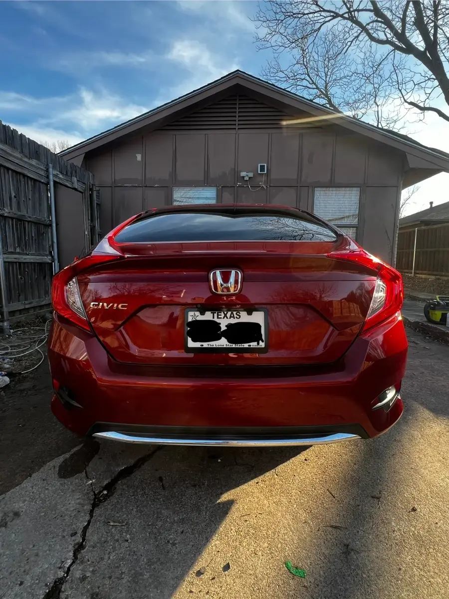 Honda Civic rear finish after exterior detail