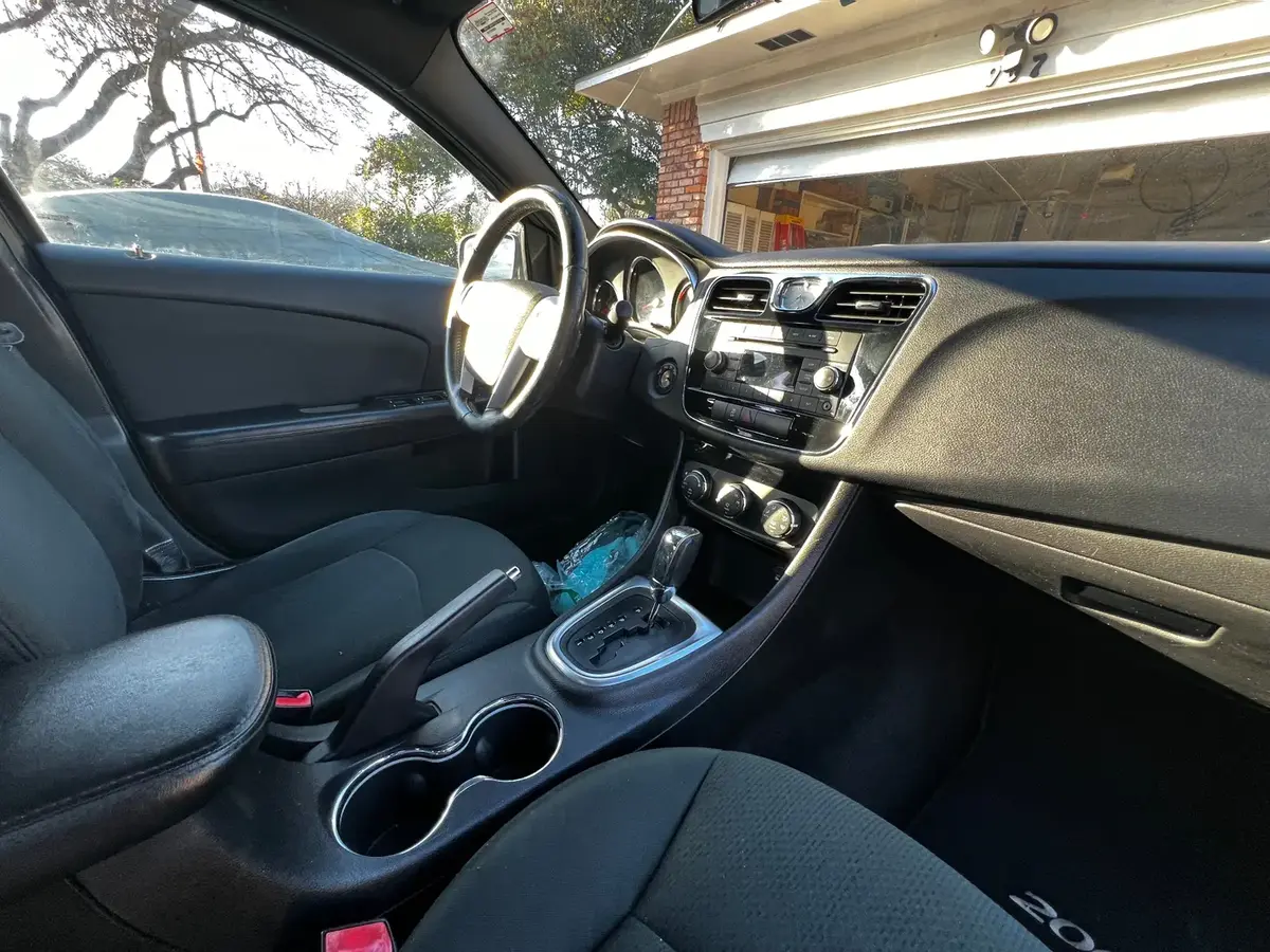 Chrysler 200 front cabin interior after detailing
